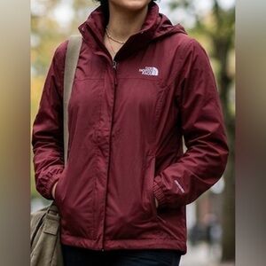 North Face brand women’s Lightweight Jacket size XL Maroon Burgundy Color